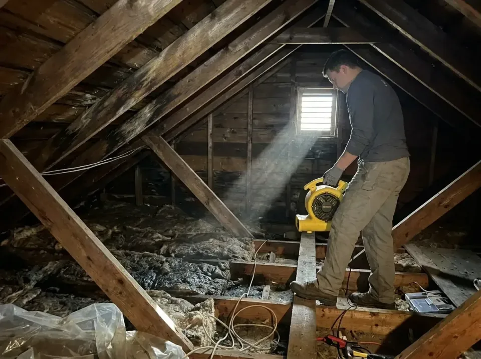 attic-water-damage-drying-proc-007 — frequently asked questions, Emergency Water Extraction & 24/7 Flood Response in Lapel,…